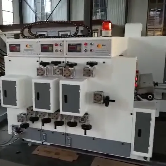 mini automatic flexo printer slotter with stacker machine / mini printing machine / box printing machine