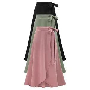 Clothing Industry Supply Fashionable National Style Silk Mid-length Skirt