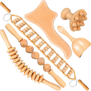 Herramienta de Masaje de Madera para Terapia, Masajeador Linfático de Madera, Herramientas de Escultura Corporal para <span class=keywords><strong>Maderoterapia</strong></span>, Gua Sha, Liberación Muscular - Product Image 3