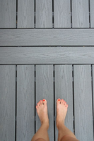 Plancher de terrasse en bambou tissé en composite carbonisé, antidérapant et populaire