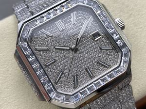 นาฬิกาดำน้ำแบบกลไก คริสตัล 45 มม. คุณภาพสูง ตัวเรือนเหล็ก TW Factory 5821 เครื่อง ETA 330 หน้าปัด Ice Star ประดับเพชรทรงตัว T แบบ PP - Product Image 2