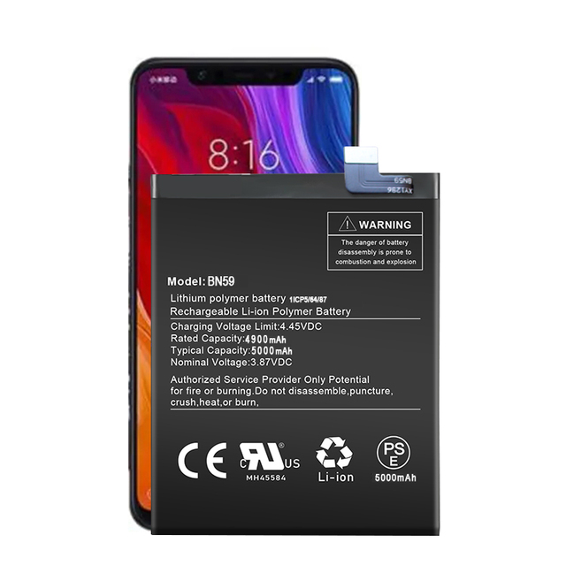 Original BN59 Battery for Redmi Note 10 10S 3.87V 5000mAh 0 Cycle New Mobile Phone Battery