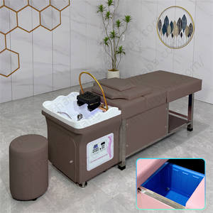 Neues Thai <span class=keywords><strong>Massage</strong></span> Shampoo Bett mit 90L Heiz wassertank Gesichts Wimpern <span class=keywords><strong>Massage</strong></span> tisch Kein Sanitär kopf Wasser therapie Shampoo Bett - Product Image 4