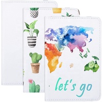 Vente en gros de protège-passeports vierges en similicuir pour sublimation, personnalisables, avec bande élastique, pour le voyage et le bricolage