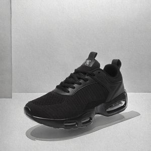 Chaussures de sport décontractées pour hommes, haute qualité, amorti, tissage volant, résistantes à l'usure, à lacets, rehaussantes, confortables pour la marche - Product Image 2