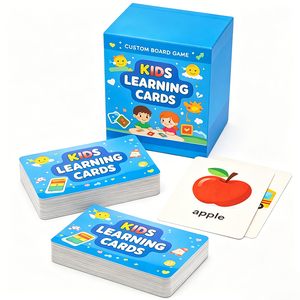 Jeu de société éducatif OEM pour l'apprentissage des mots, cartes flash en papier pour la lecture, l'écriture, l'orthographe et le développement cognitif des enfants - Product Image 5