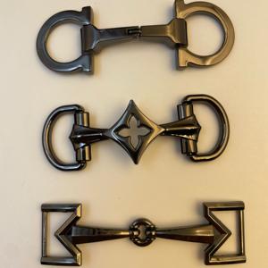 Siyah serisi erkek ve kadın ayakkabı tokası ve makosen ayakkabı aksesuarları için dayanıklı çinko alaşım Metal deri ayakkabı zincirleri özelleştirmek - Product Image 1