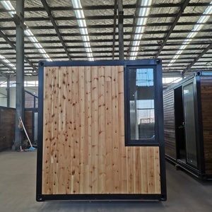 Casa de cabaña prefabricada plegable, pequeño, móvil, de madera, barato, 20 pies, 1 dormitorio, suministro directo de fábrica - Product Image 4
