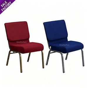 Sillas Apilables Metálicas de Diseño Moderno para Fiestas, Ceremonias, Banquetes, Hoteles, Teatros, Auditorios, Iglesias - Product Image 1