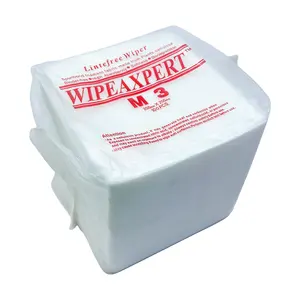 100% polipropilen kabartmalı WipesUltra yumuşak temizlik mikrofiber silecekler beyaz endüstriyel temiz oda silecekleri