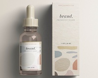 Boîte d'emballage pour flacon compte-gouttes de soins cosmétiques, flacon d'huile en verre personnalisé avec logo de marque, vente chaude