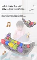 Marche-bébé multifonctionnel portable 3-en-1 avec fonction assis-debout, poussette d'apprentissage pour tout-petits, jouet cadeau