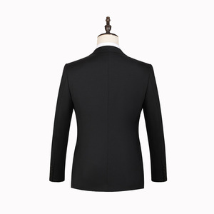Bonne qualité de fabrication noir laine <span class=keywords><strong>costume</strong></span> hommes affaires <span class=keywords><strong>costume</strong></span> décontracté deux pièces ensemble patron directeur <span class=keywords><strong>costume</strong></span> robe de mariée - Product Image 3