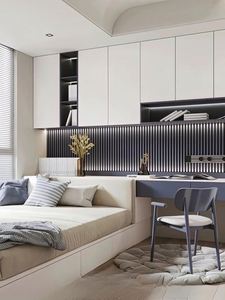 Ensemble de chambre à coucher pour enfants de haute qualité et sûr lits minimalistes pour enfants garçons cadre en bois moderne lits doubles superposés pour enfants avec rangement - Product Image 5