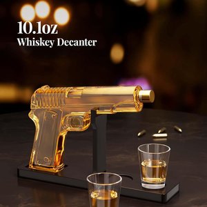 Juego de decantador de whisky Premium <span class=keywords><strong>con</strong></span> 2 vasos Dispensador de licor personalizado para Bourbon <span class=keywords><strong>Vodka</strong></span> Regalo de cumpleaños único para papá, hijo - Product Image 3