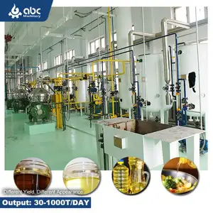 Industrial Complete Fish Crude Edible Oil Refinery Plant for Processing Large Scale Vegetable,Cooking,Rice Bran,Sunflower Seed