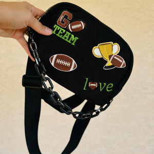 15個入りアメリカンフットボールアイアンオンパッチセット刺繍入りスポーツアップリケジャケットバッグシャツキャップDIYゲームデー応援デコレーション - Product Image 4