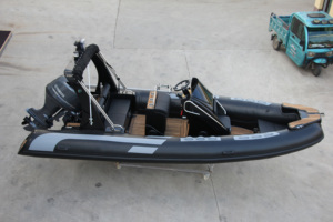 Prix d'usine <span class=keywords><strong>Bateau</strong></span> semi-rigide à coque en fibre de verre de 19 pieds, <span class=keywords><strong>gonflable</strong></span>, en Hypalon PVC, à fond en V profond, <span class=keywords><strong>avec</strong></span> certification CE - Product Image 2