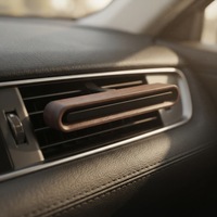 Diffuseur écologique pour voiture en bois de noyer, désodorisant magnétique solide avec porte-bâtonnets et décoration intérieure