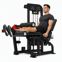 Machine 2-en-1 d'extension et de flexion des jambes assise, équipement de gym commercial, entraîneur musculaire des jambes, machine de musculation et de fitness
