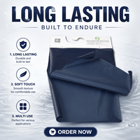 Tissu Hypalon Ripstop imperméable, léger et transparent pour sacs de rangement étanches et feuilles de caoutchouc isolantes pour usage extérieur automobile