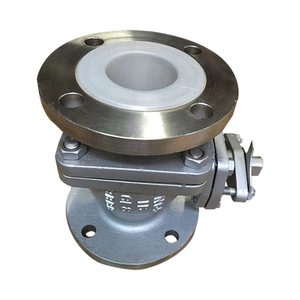 Vanne à boisseau sphérique PFA 316L DN65 2 pouces pour le contrôle du débit de fluides corrosifs à usage industriel - Product Image 2