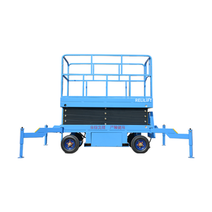 แพลตฟอร์มยกแบบกรรไกรเคลื่อนที่ได้ ความสูงทำงาน 6 ม. 14 ม. รับน้ำหนักได้มาก ได้รับการรับรองมาตรฐาน CE ผลิตตามสั่งจากโรงงานโดยตรง - Product Image 1