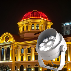 Reflector LED Circular <span class=keywords><strong>para</strong></span> Exteriores, Impermeable IP66, Haz de Luz Estrecho, <span class=keywords><strong>para</strong></span> Proyectos de <span class=keywords><strong>Fachada</strong></span>, 18W/27W - Product Image 1