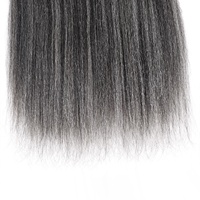 Vague profonde Twist cheveux Crochet Boho Tresses Gris Cheveux En Vrac Humain Crépus Tressage Cheveux En Vrac Pas De Trame Crépus Droite
