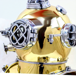 Casco de Buceo Náutico, Casco Decorativo de Marinero, Réplica Vintage de Casco de Buceo en Aguas Profundas, Estilo Steampunk, para Exhibición - Product Image 6
