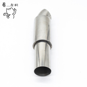 Exhaust Tip 51mm-76mm Mirror <b>Polished</b> Stainless Steel <b>Car</b> Exhaust Pipe Tail Pipe Modification - Product Image 2