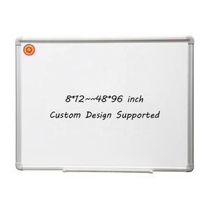 Pizarra blanca magnética de oficina escolar personalizada de alta calidad 8X12 48X96 pulgadas montada en la pared borrado en seco aluminio bonito tablero de vidrio precio - Product Image 4