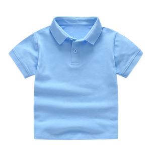 Polo de golf à manches courtes pour enfants, garçons, filles, 100% coton, maille, uniforme scolaire en maille, blanc, noir, rouge, bleu et gris - Product Image 2