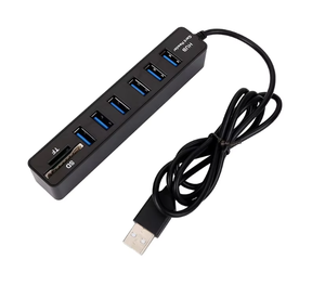 6-poorts Usb Type-C Dockingstation Hub Met Usb 2.0 Sd Tf Interface 5Gbps Snelheidsbestand Lezer Adapter Kabel In-Voorraad Producten - Product Image 5