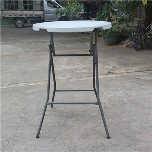 Mesa <span class=keywords><strong>de</strong></span> Bar Alta Plegable <span class=keywords><strong>de</strong></span> Plástico <span class=keywords><strong>de</strong></span> 80 cm <span class=keywords><strong>de</strong></span> Diámetro, Versátil para Hoteles, Entradas, Casas <span class=keywords><strong>de</strong></span> Campo, Gimnasios, Talleres, Escuelas, Supermercados - Product Image 5