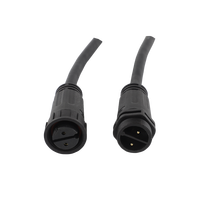 Adaptateur M25 à connexion rapide autobloquante mâle-femelle pour applications aérospatiales, UHF FPC, alimentation PCB, étanche IP68, 500V 16A, contact en cuivre