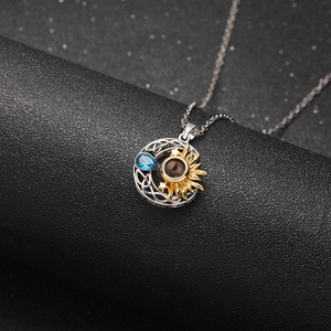 Joyería de Moda, Colgantes de Corazón con Zirconia, Personalizados con Foto Proyectada, 100 <span class=keywords><strong>Idiomas</strong></span>, <span class=keywords><strong>Te</strong></span> <span class=keywords><strong>Amo</strong></span>, <span class=keywords><strong>en</strong></span> Dos Colores, para Hombre - Product Image 6