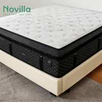 Novilla Luxus Hybrid Taschenfederkernmatratze King Size Orthopädische Memory-Schaum-Bettmatratze in einer Box für Hotel-Großhandel