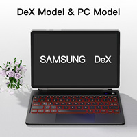 Keyboard Ajaib Baru untuk Tab S9+/S9/S9 FE/S8/S7 Nirkabel USB-C Dudukan Magnetik Menggantung Multi-touch Trackpad Backlit