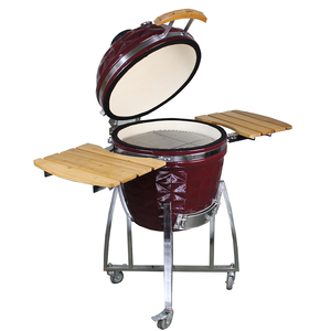 Auplex 22 pouces grand barbecue vert inhabituel Kamado Grill Barbecue charbon de bois Kamado céramique Barbecue accessoires de cuisine - Product Image 6