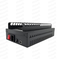 20 Stück Mobile Farm Phone Box Geräte Software Gruppensteuerung Click Phone Farming Chassis USB HUB BOX Rot Mobilfunk-Daten