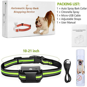 Pengusir Kulit Semprot Anti Gonggongan Anjing Perangkat Kerah Tampilan Digital> 20 Jam CE ROHS OEM/ODM 0/L/M/H CN;GUA - Product Image 6