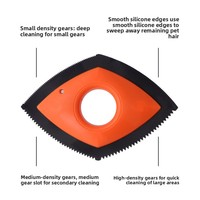 Brosse gratte-poils réutilisable en caoutchouc TPR pour animaux domestiques, lavable, pour voiture, tapis et canapé, outil de nettoyage des peluches – Stock américain