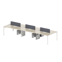 Espace de travail moderne Bureau acoustique Poste de travail Cloison de bureau Meuble cabine Bureau modulaire Poste de travail