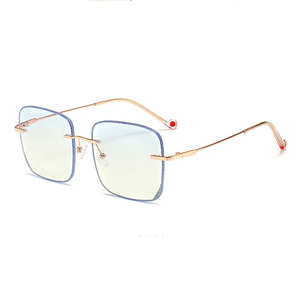 Gafas de Alta Calidad sin Montura con Protección Anti Luz Azul, Gafas Clásicas de Marca de Lujo, Gafas Anti Rayos Azules para Computadora - Product Image 5