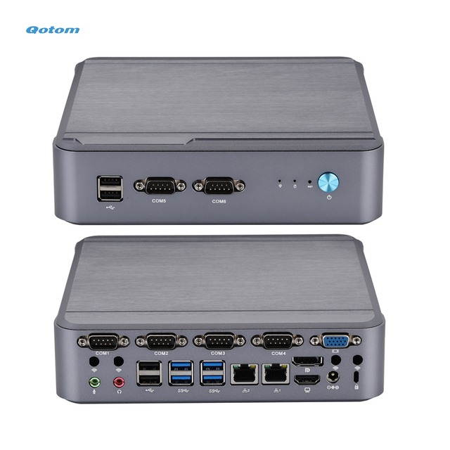12th 13th Gen Celeron G6900 Pentium G7400 I3 12100 I5 12400 Mini PC RS232 Industrial Computer Dual LAN 6 COM Desktop PC