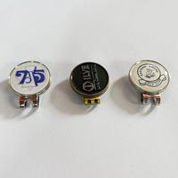 Clips magnétiques en PVC pour chapeaux et casquettes de golf avec marqueur de balle et clip pour serviette - Accessoires de golf personnalisables avec logo et couleur