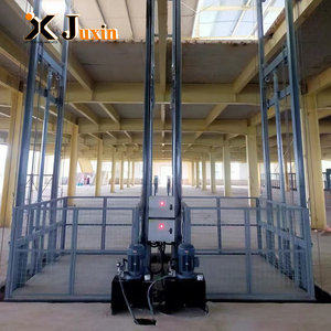 Maßgefertigter Hydraulischer Lastenaufzug für Fabriklager Großer Führungsschienen-<span class=keywords><strong>Lift</strong></span> Lastenaufzug 5T Hydraulische Hebebühne - Product Image 2