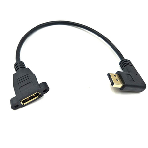 <span class=keywords><strong>Cable</strong></span> de Extensión DP de Alta Calidad, Macho a Hembra, para Montaje en Panel, con Soporte de Bloqueo con Tuerca, Resolución 4K - Product Image 3