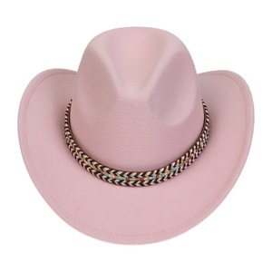 Vintage Britse stijl cowboyhoed met gebogen rand voor heren, brede rand westernhoed voor dagelijks gebruik - Product Image 2